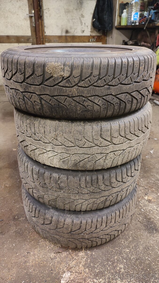 Zimní pneu na plechách 185/55 R15 ,4x108