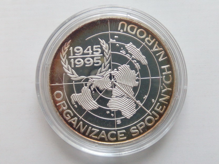 Pamětní mince 200Kč 1995 OSN proof