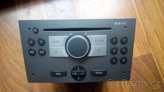 Astra H Zafira B rádio CD30 MP3
