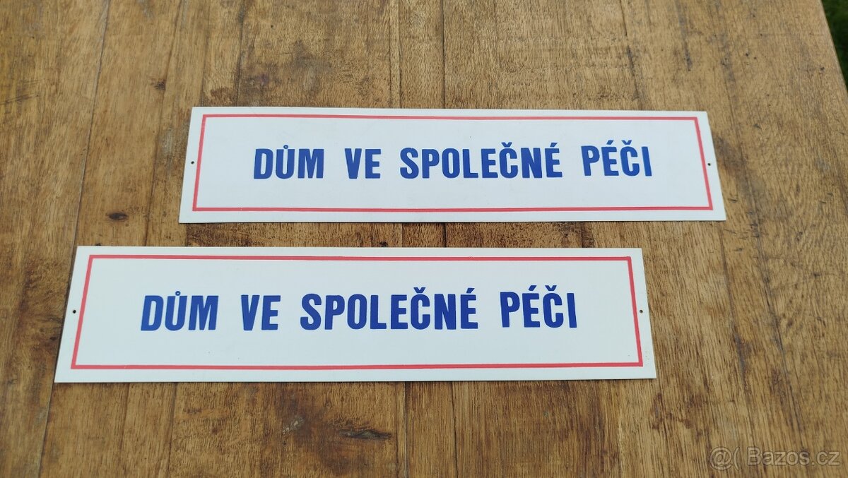 Plastová cedule