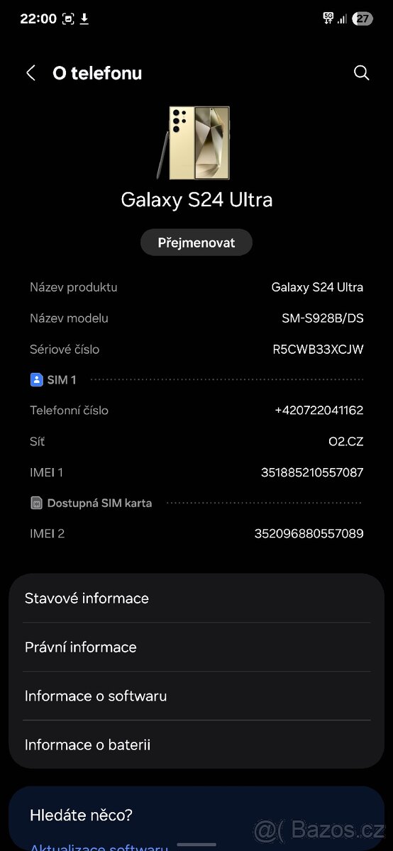 Samsung galaxy s24 ultra 12/256