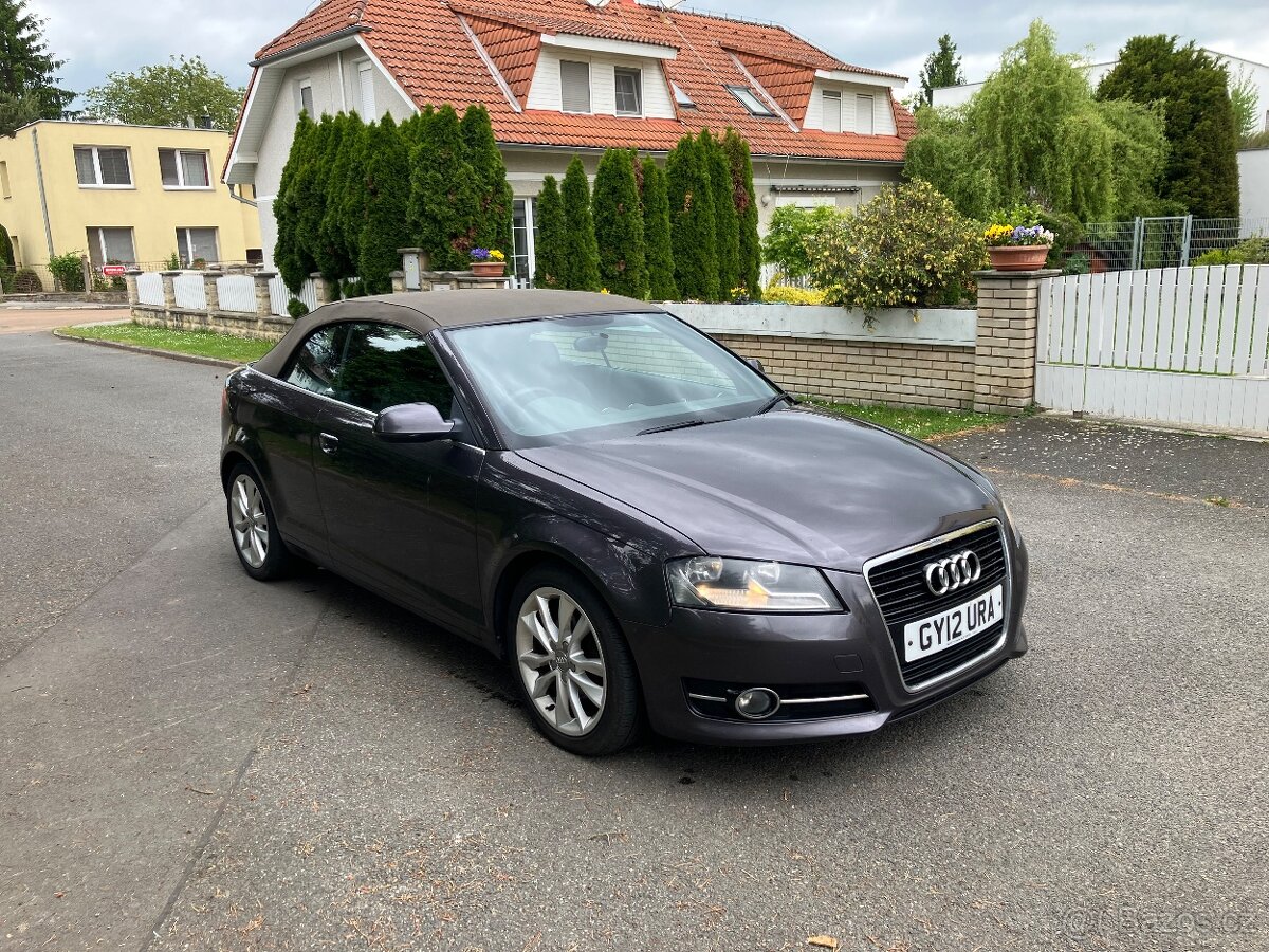 AUDI A3 CABRIO 1.8 TFSI 118KW-2012 DOVOZ GB NA PŘIHLÁŠENÍ