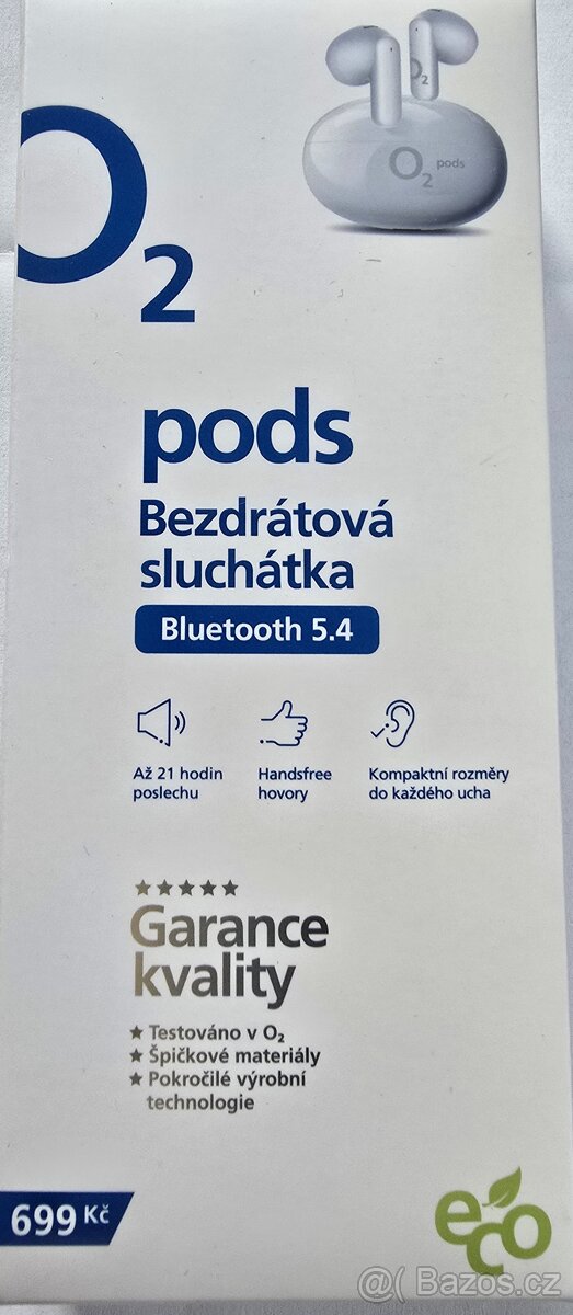 Sluchátka O2 pods
