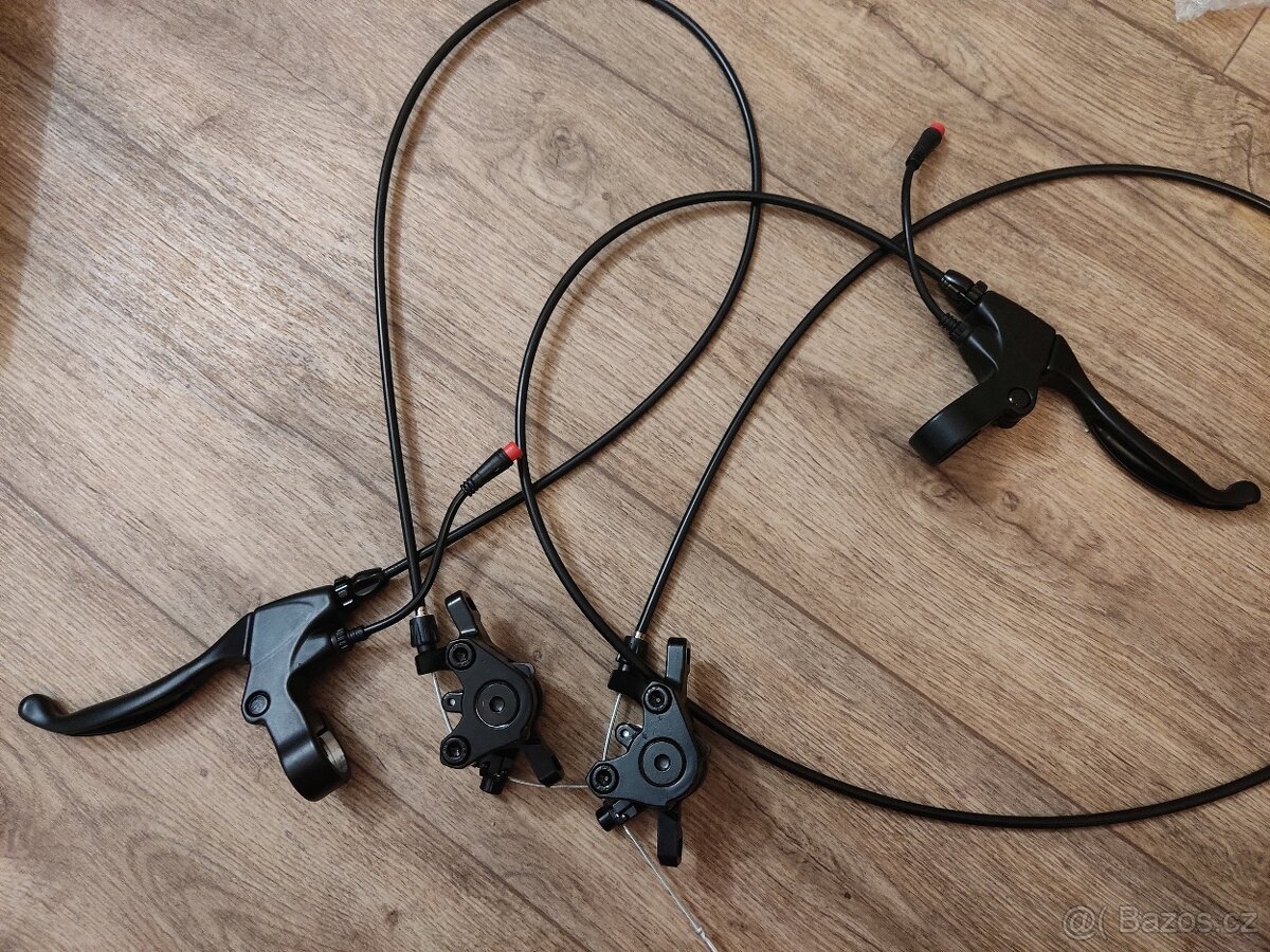 Mechanické kotoučové brzdy 160mm(kompletní brzdy)se senzorem