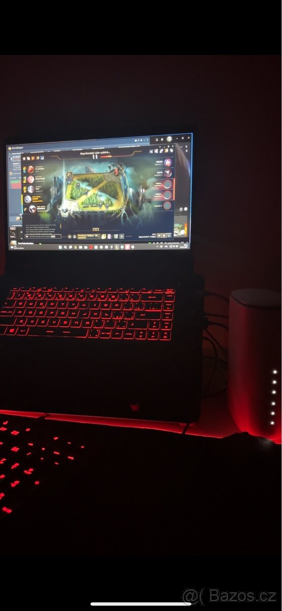 Herní notebook+chlazení