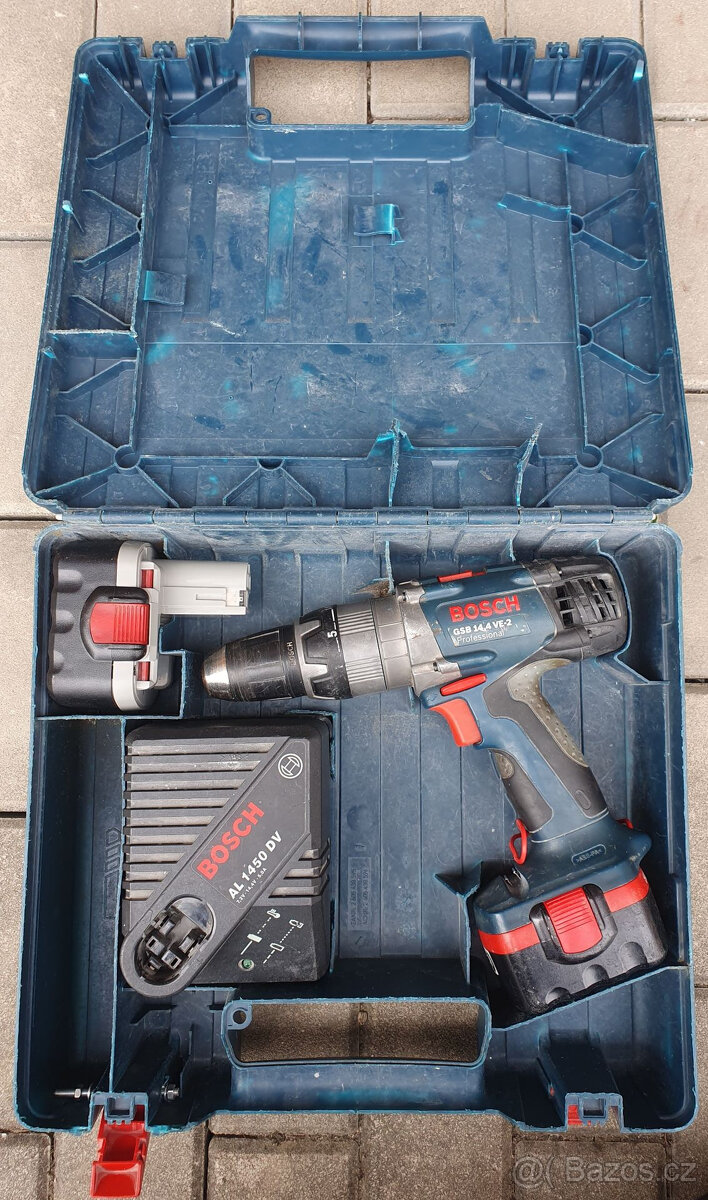 Aku vrtací šroubovák BOSCH GSB 14,4 VE-2 professional NiMh