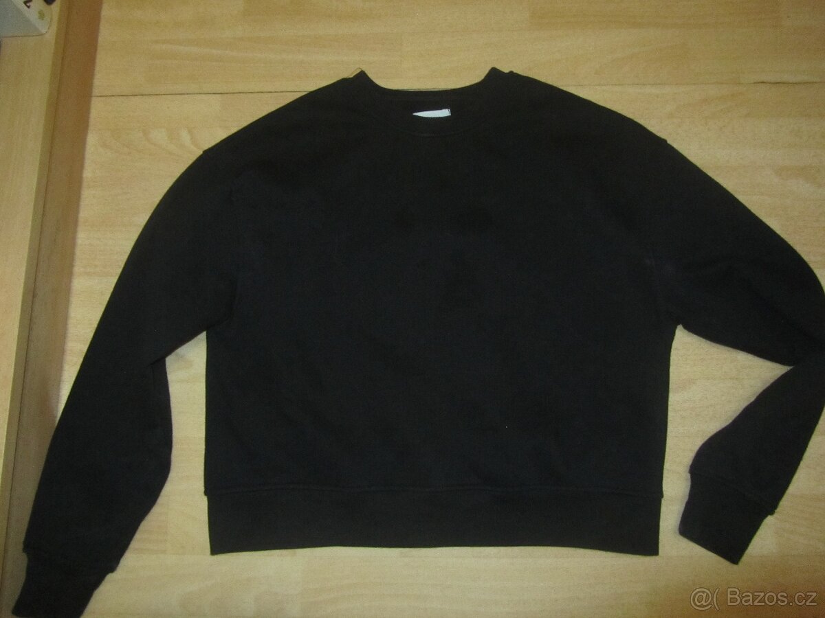 Černá basic mikina oversize Pull&bear vel.M