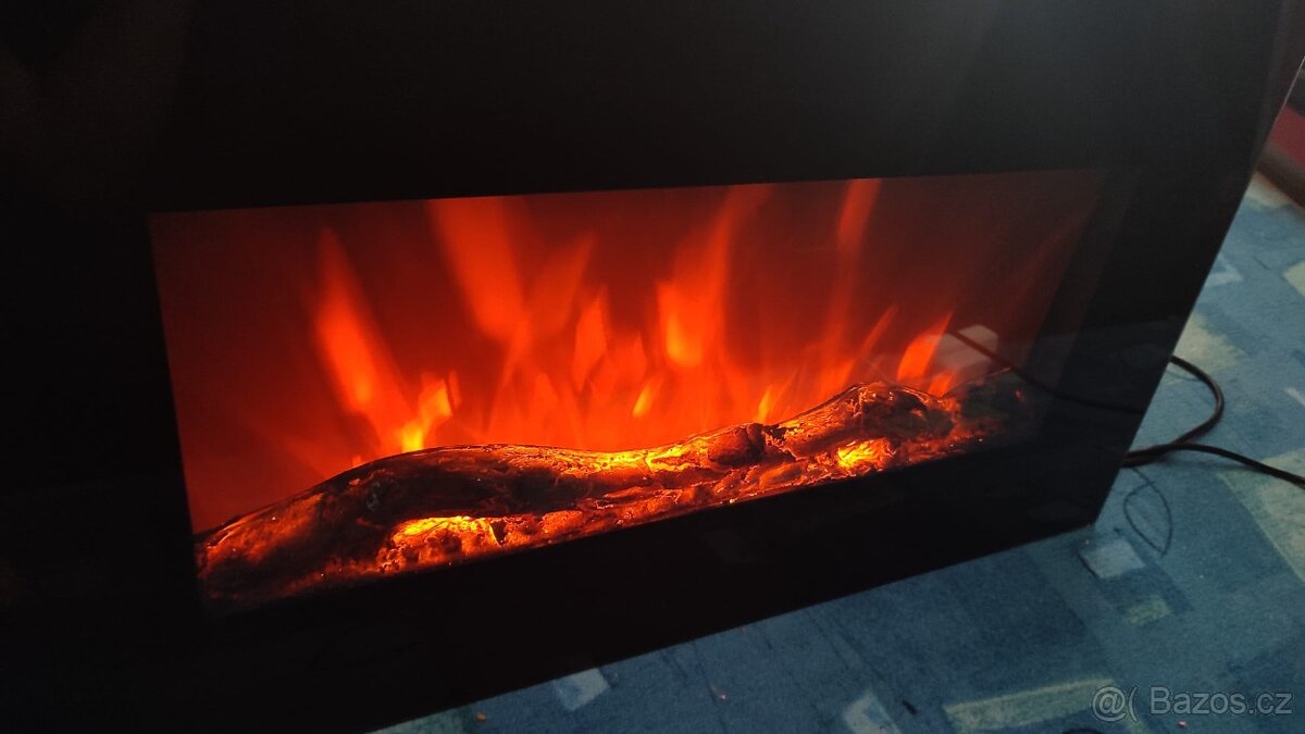 Prodám elektrická krbová (kamna) s topením zn. Hiedel