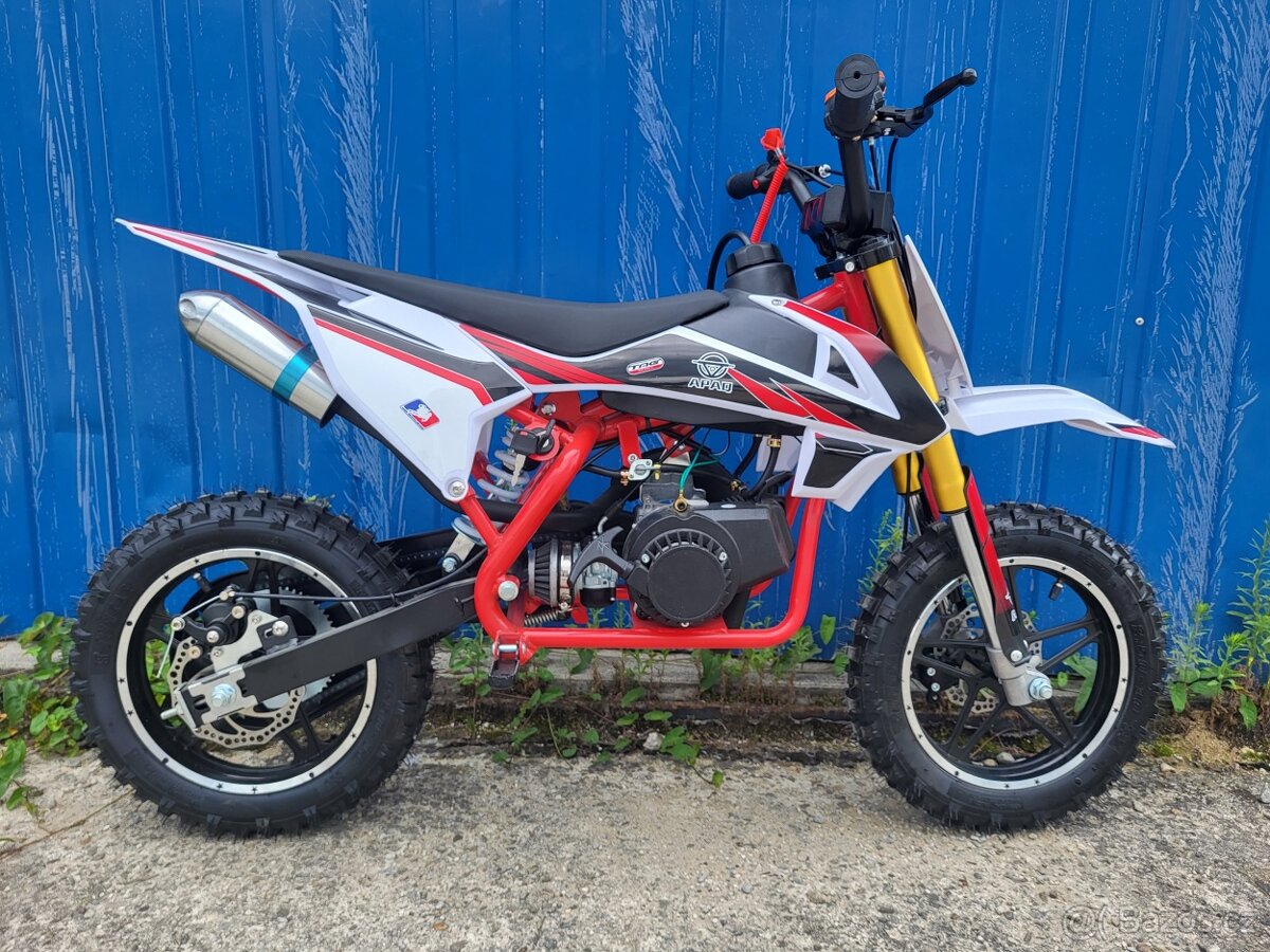 MOTOCYKEL MINICROSS APAQ 49CC 2T červený