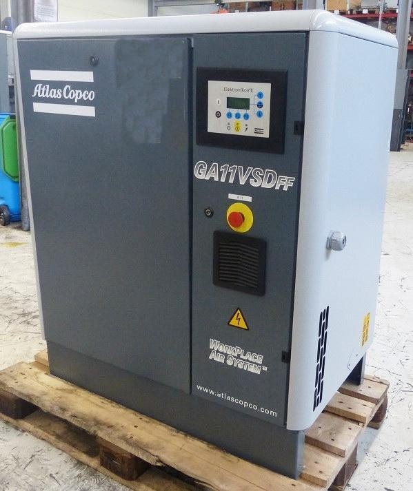 Šroubový kompresor Atlas Copco 11 kW GA 11 VSD - záruka