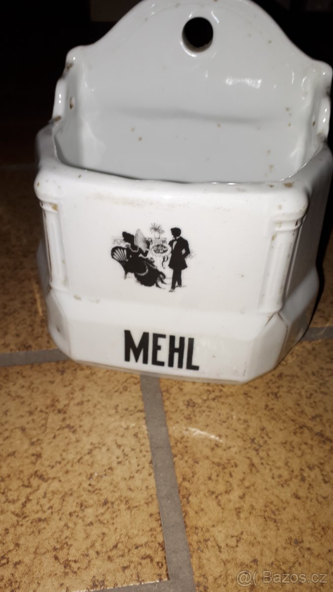 Nástěnná dóza na mouku ROKOKO