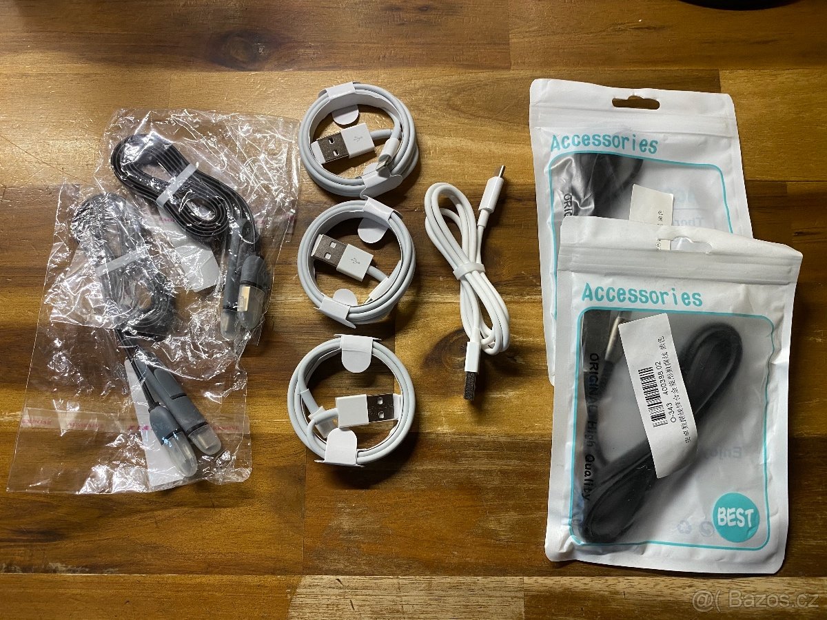 Datové a dobíjecí kabely. USB ,USB C,MINI USB,LIGHTNING