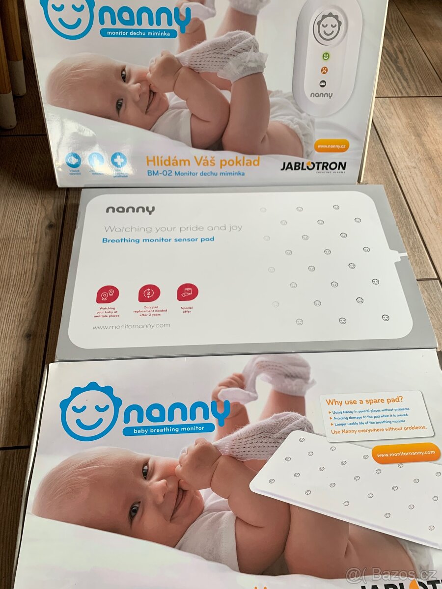 Monitor dechu Jablotron Nanny 1+2 podložky Zdarma