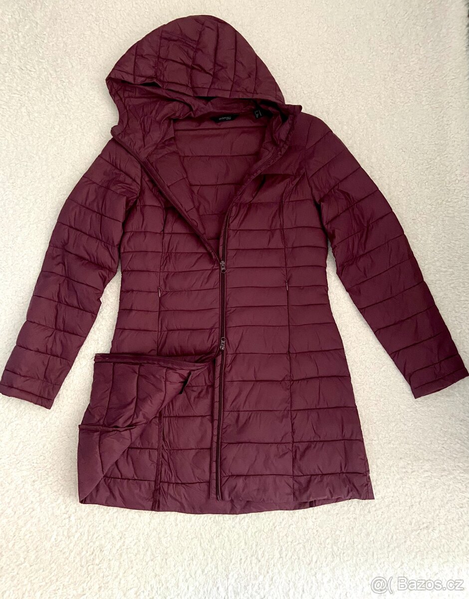 Dámský prošívaný kabát s kapucí Tchibo vel. 38