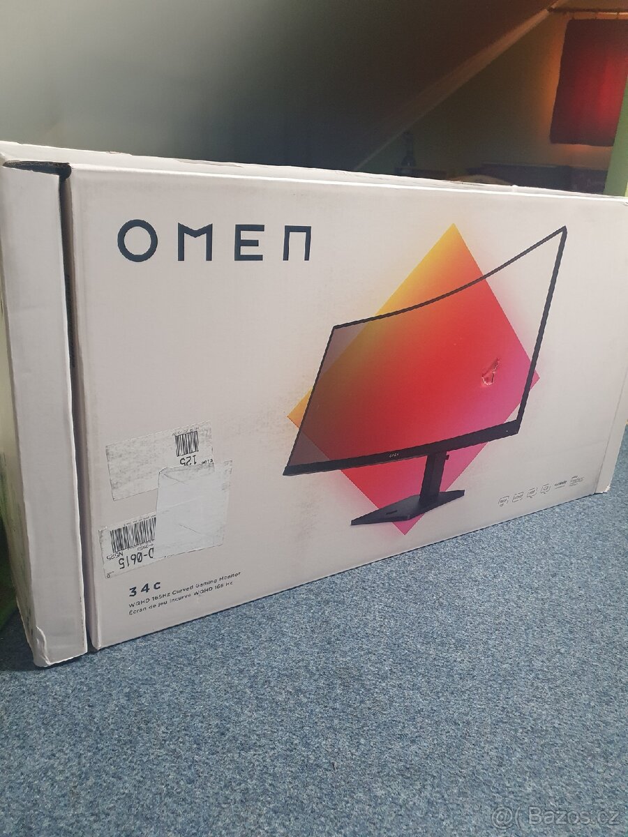 Nový herní Monitor HP OMEN 34c WQHD 3440x1440 165Hz