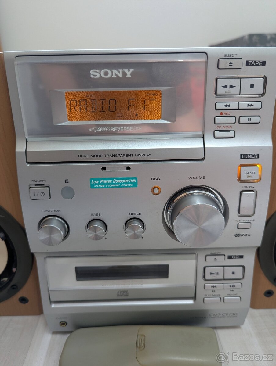 Sony CMT-CP100 stereo systém – vše funkční
