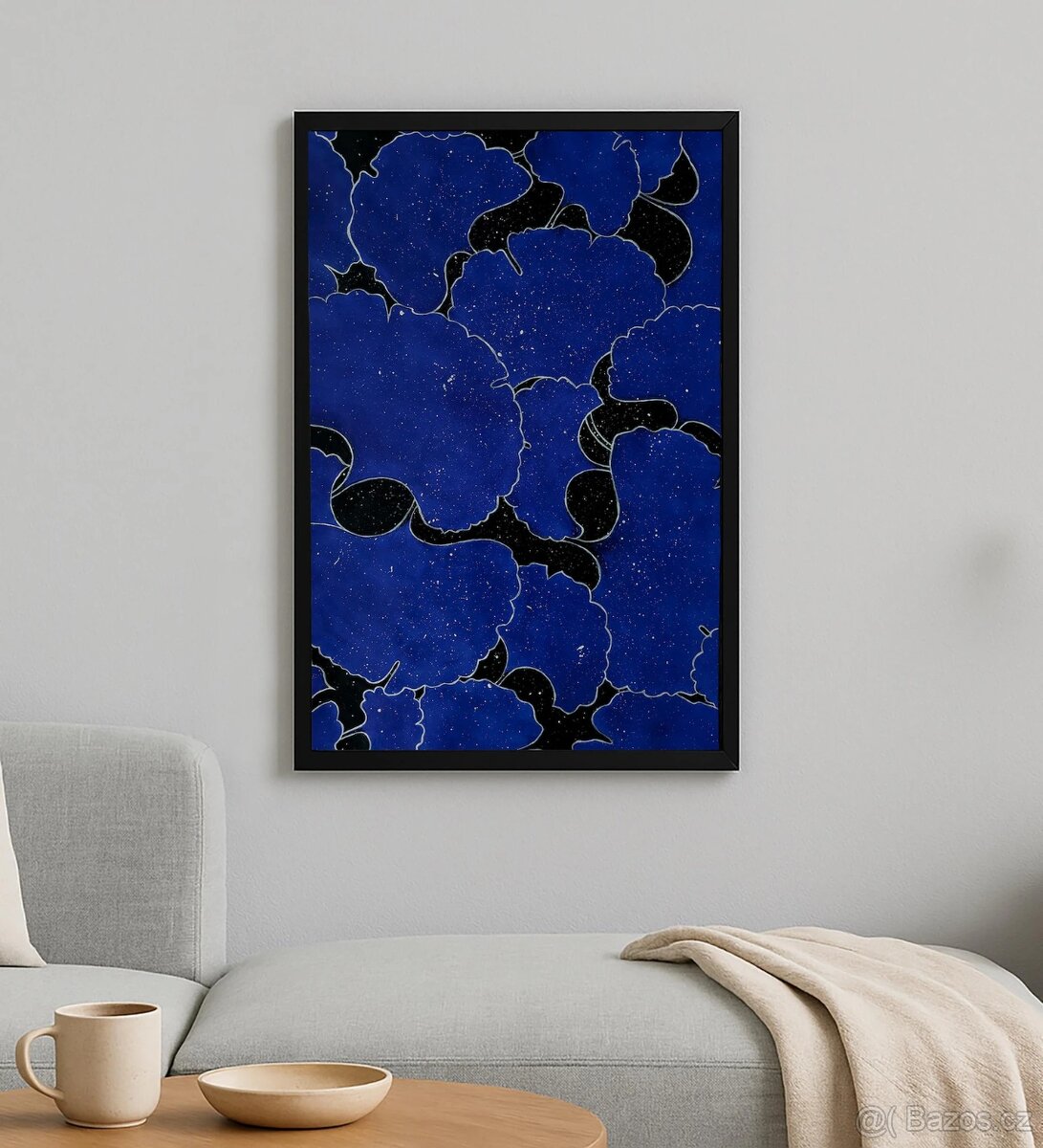 Originální akrylový obraz "Půlnoční květ"