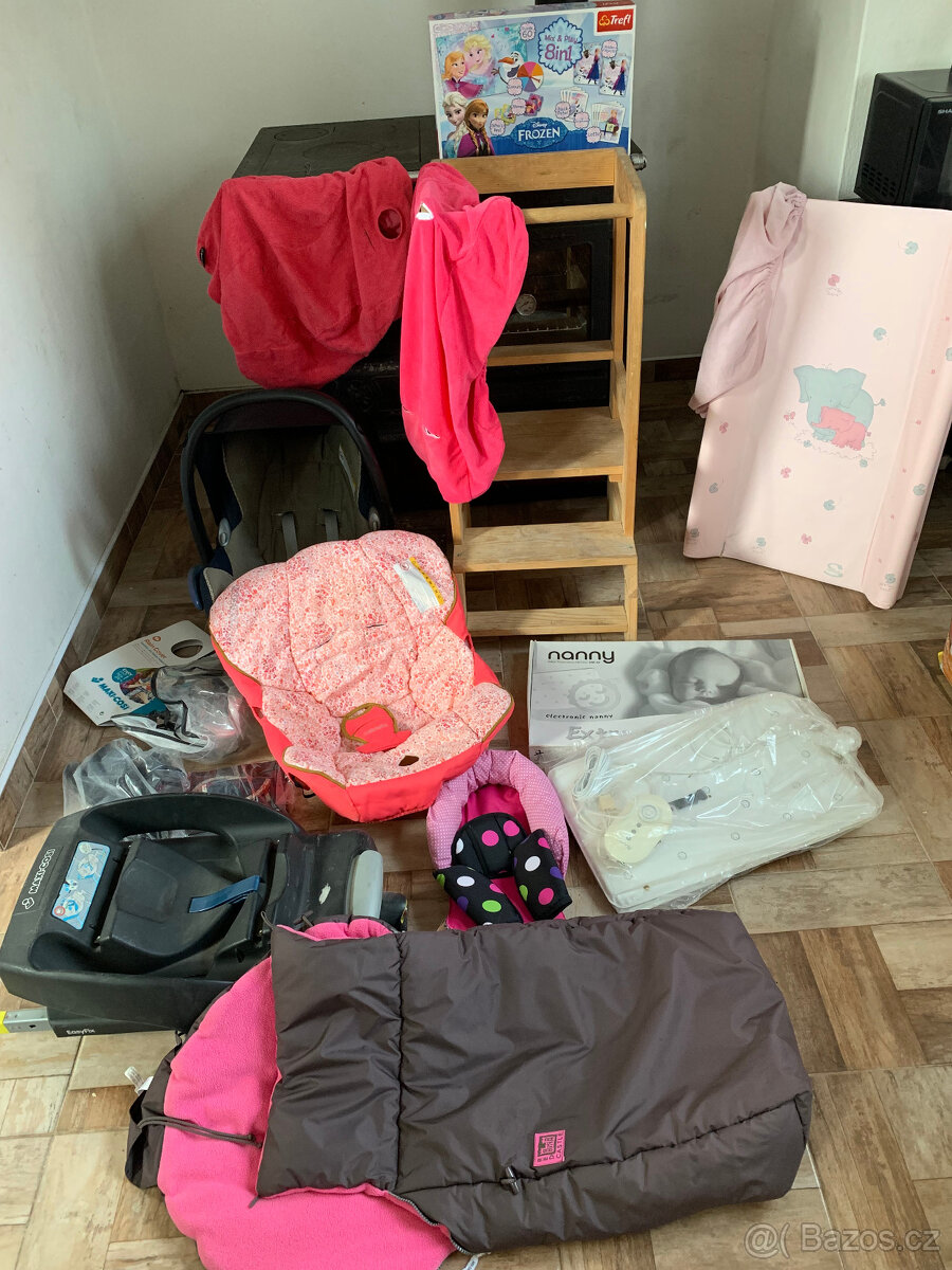 Monitor dechu, vajíčko maxi cosi + isofix, přebalovací
