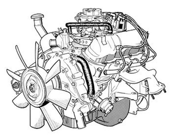 Hlavy motoru 2.8L v6 Granada Capri Sierra