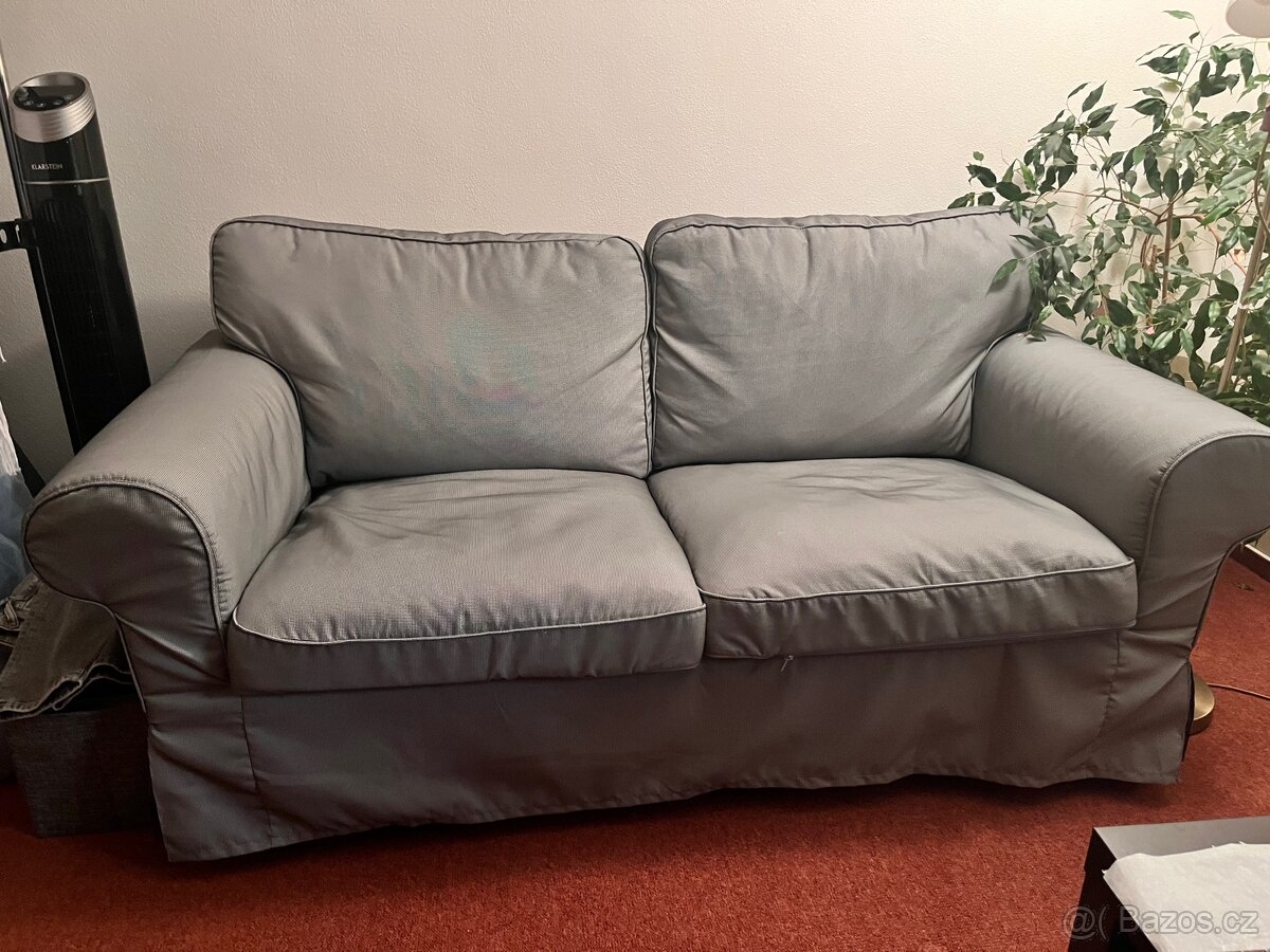 EKTORP 2místná pohovka, Hakebo tmavě šedá