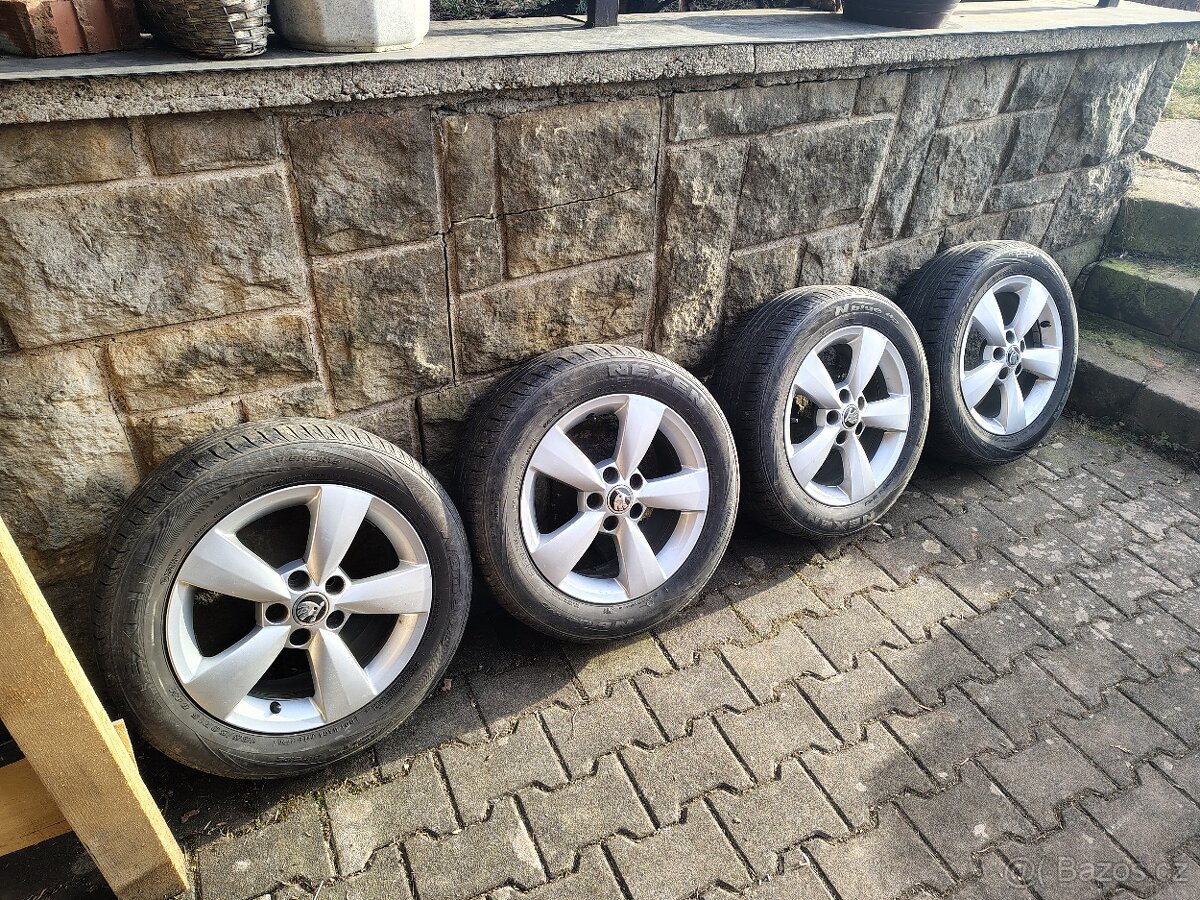 Alu kola ŠKODA original R15, 5x100 15" 5x100 6J15 et38
