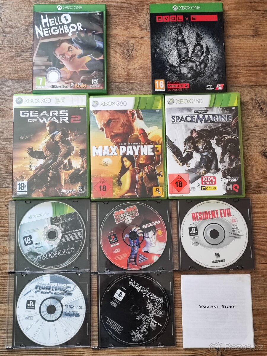 Hry na Xbox 360 a na Xbox One a na Playstation 1