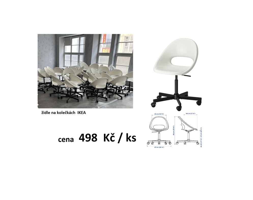 prodám židle IKEA na kolečkách