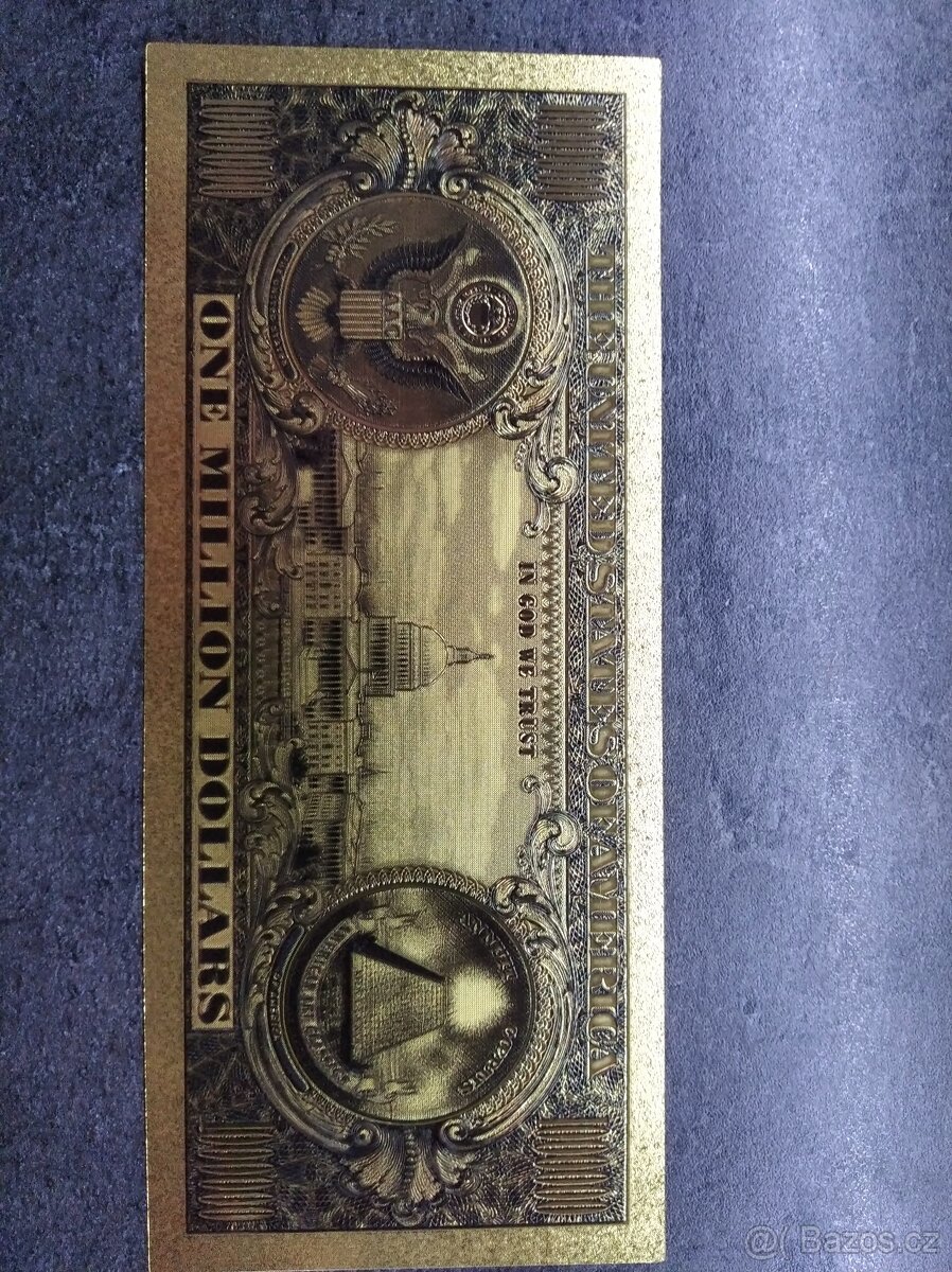 bankovka 1mil dollars