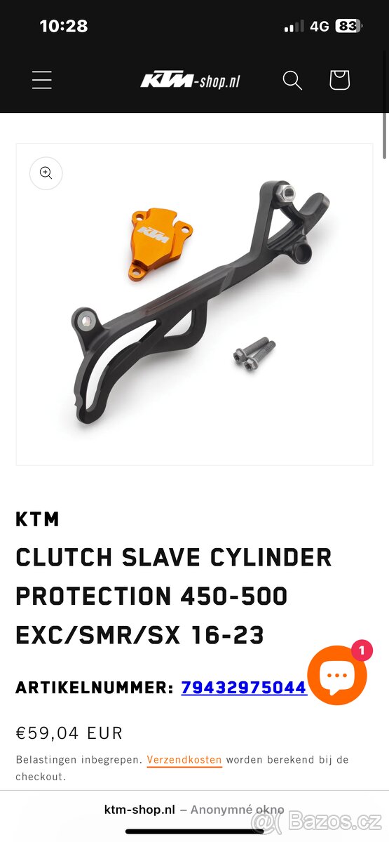 Ktm exc 450/500 chranic spojky/ valceka a kyvky