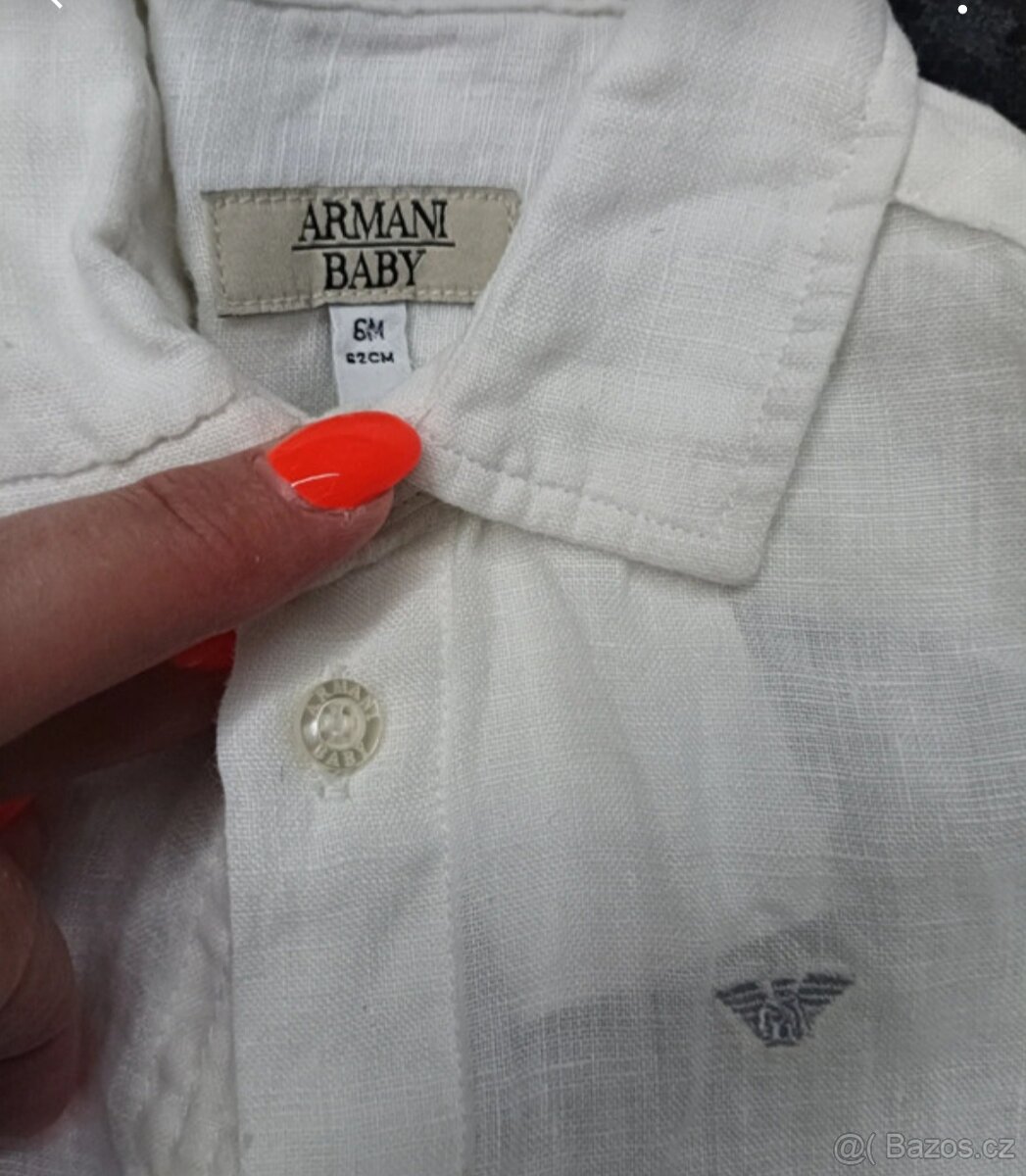 Lněná Košile ARMANI KIDS