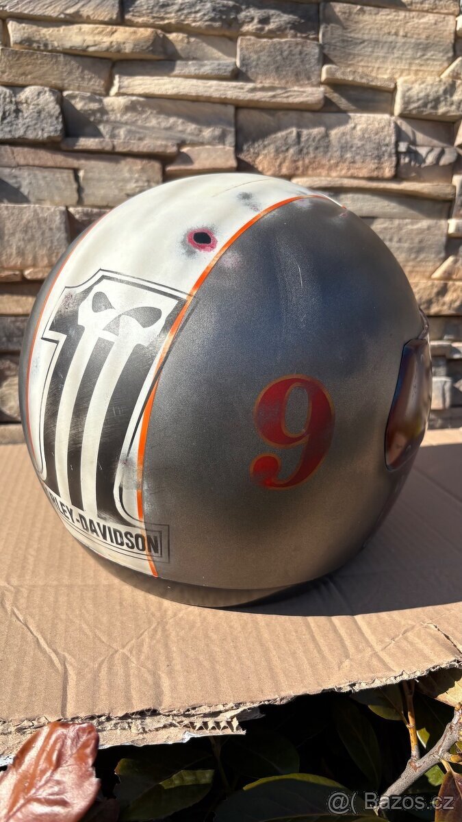 Helma na motocykl, airbrusch Harley Davidson