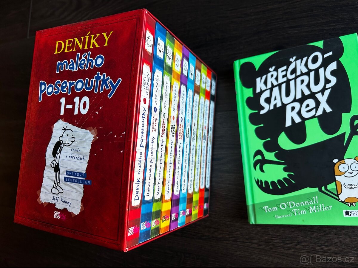Deník malého poseroutky KOMPLET+bonus