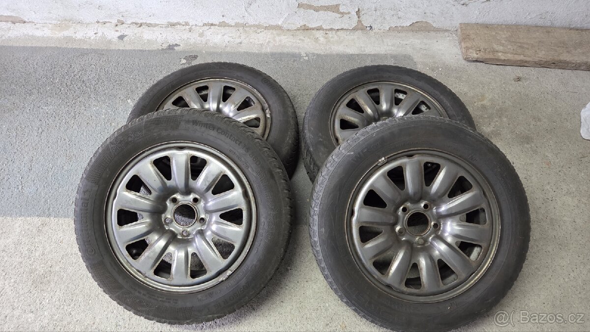 4ks Zimní pneumatiky s disky 205/60 R16