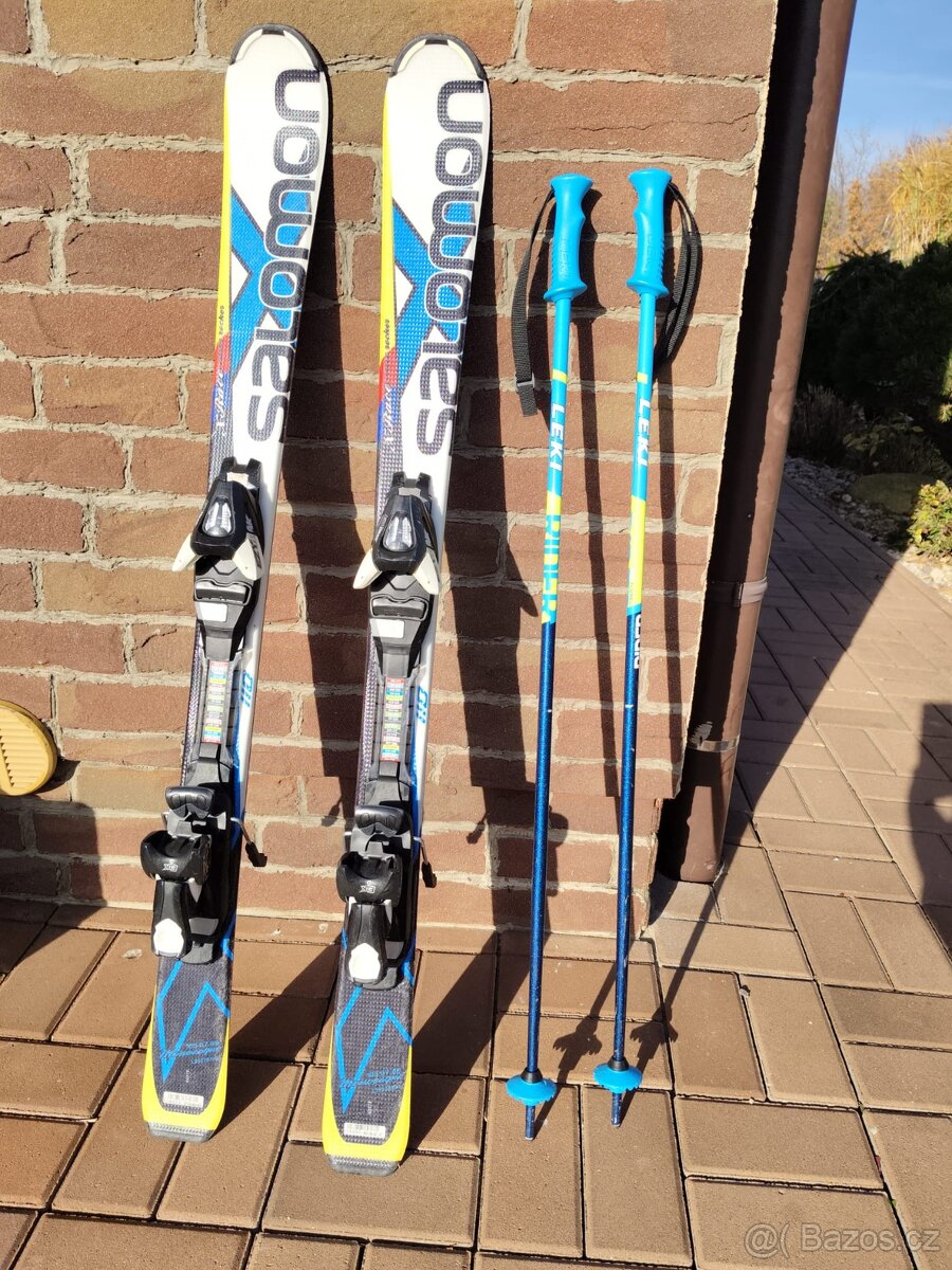 Prodám dětské sjezdové lyže Salomon 110cm