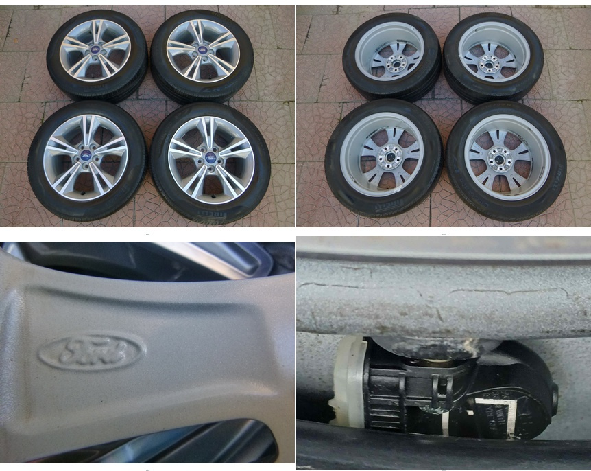Letní sada alu disky - originál Ford 5x108 7Jx16 ET50 TPMS
