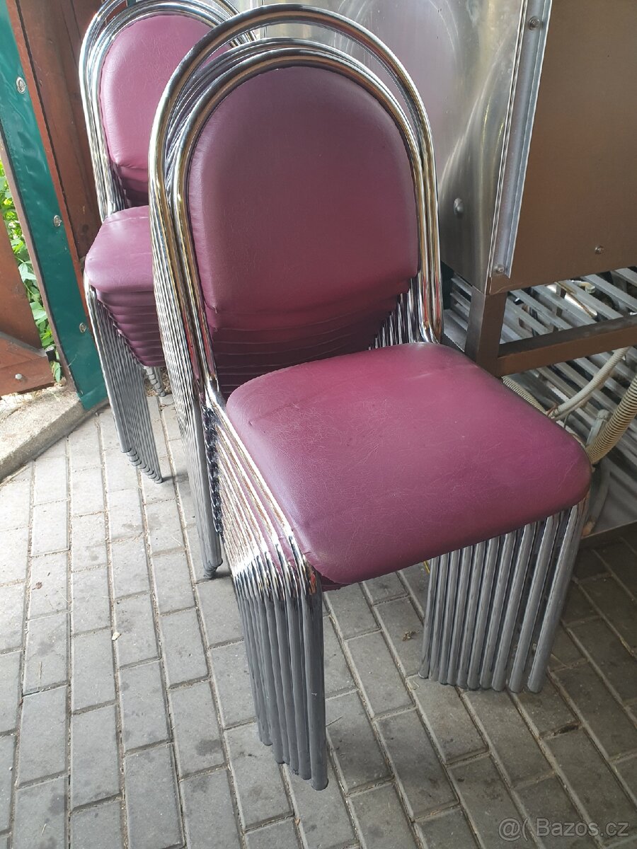 Chromované židle