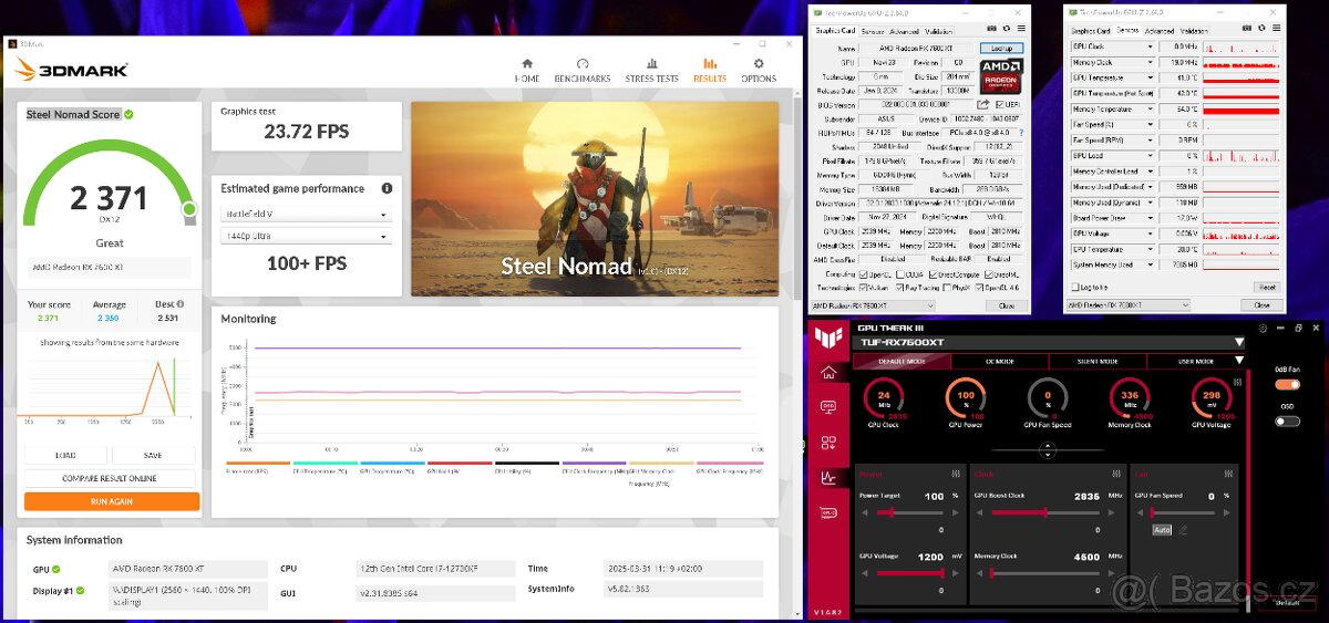 ASUS TUF Radeon RX 7600 XT O16G GAMING (Záruka do 5.4.2027)