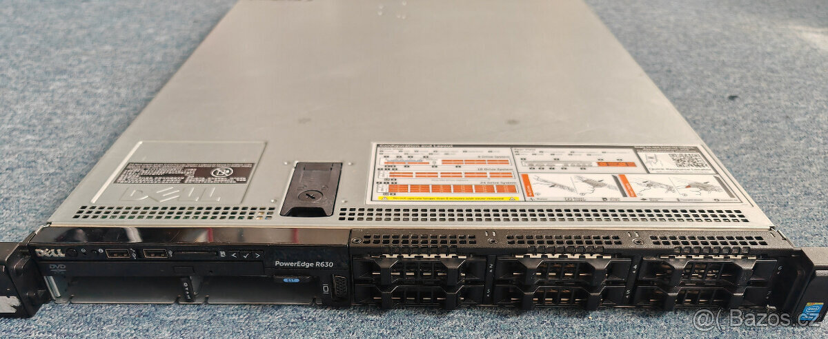 Dell PowerEdge R630, 64GB RAM, bez HW řadiče