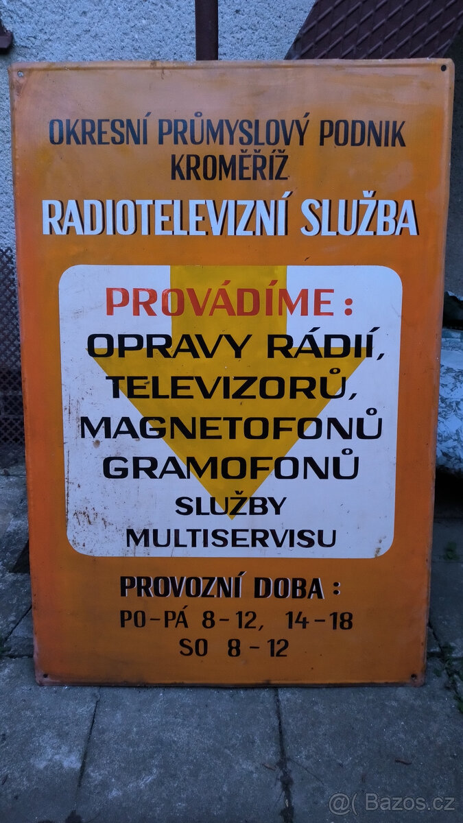 Cedule plechová