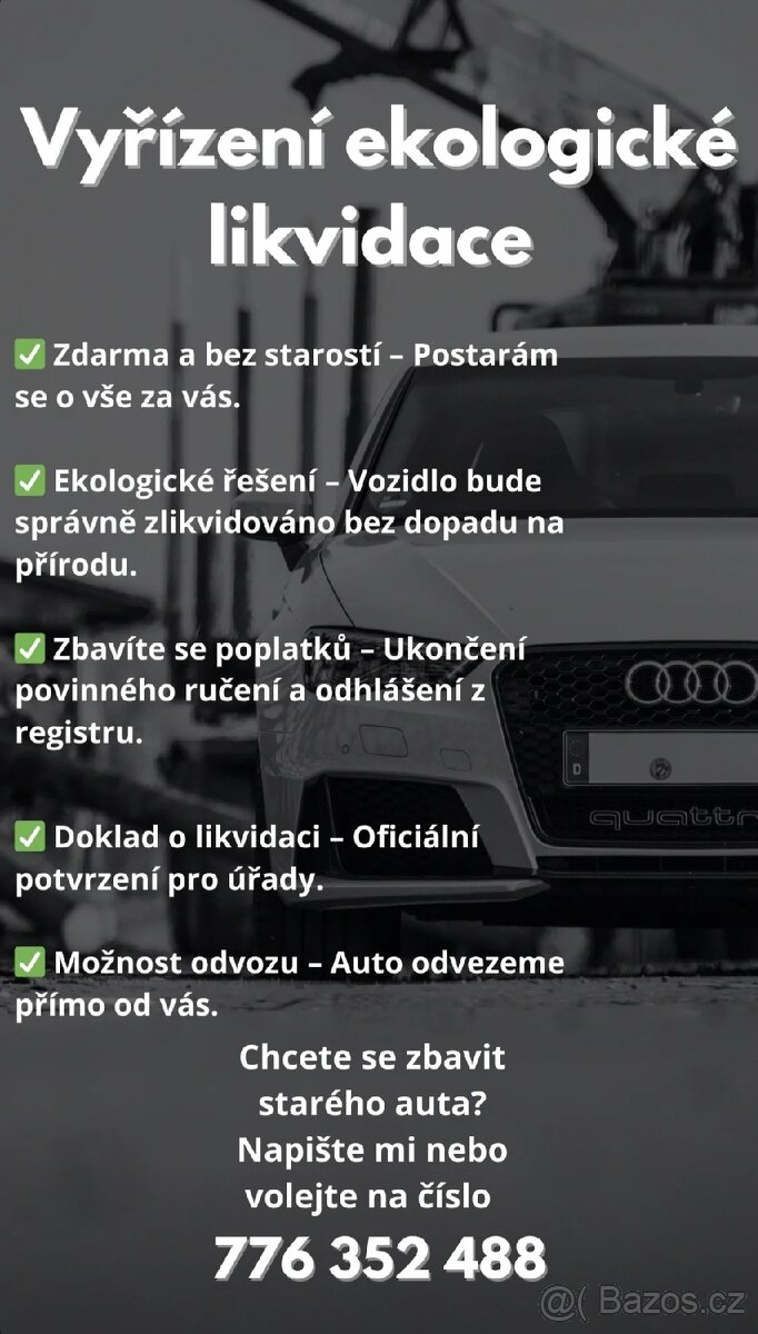 Ekologická Likvidace Vozidel