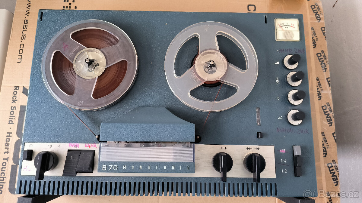 Kotoučový / cívkový magnetofon TESLA B70 MONOFONIC