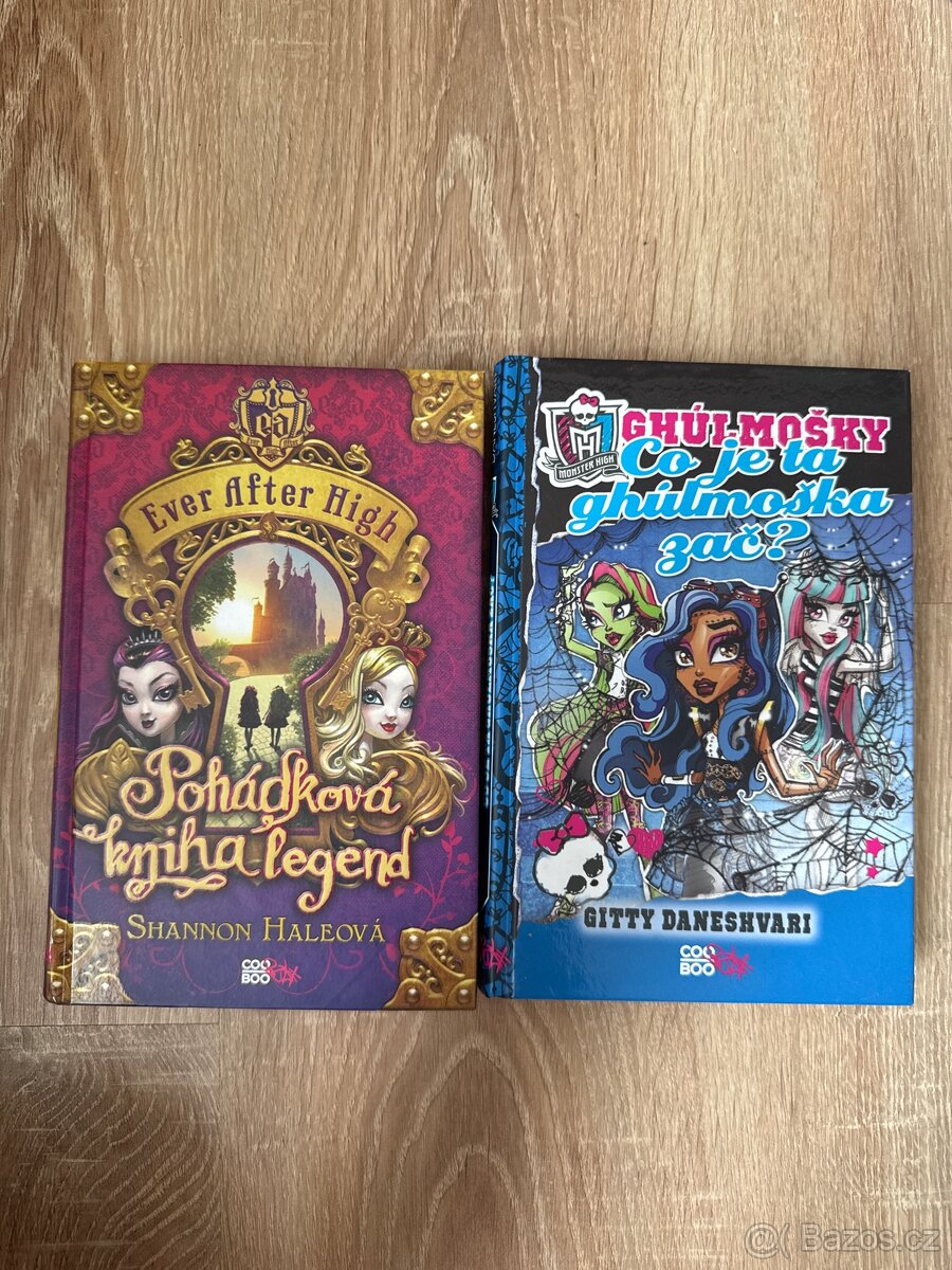 Knihy pro holky Monster High a Ever After High.