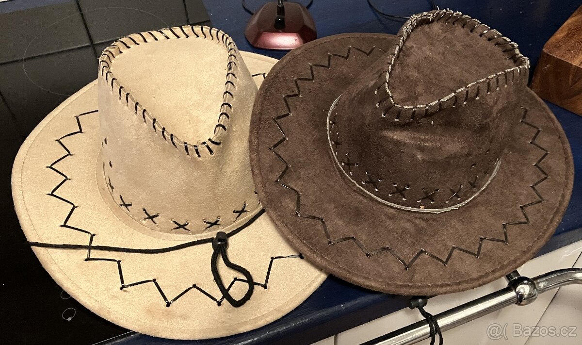 Prodám dva westernové klobouky Stetson