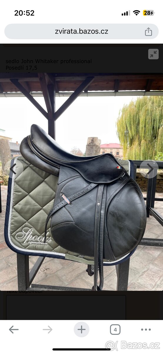 Sedlo whitaker 17,5