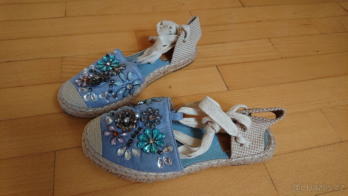 sandálky - espadrilky vel. 37