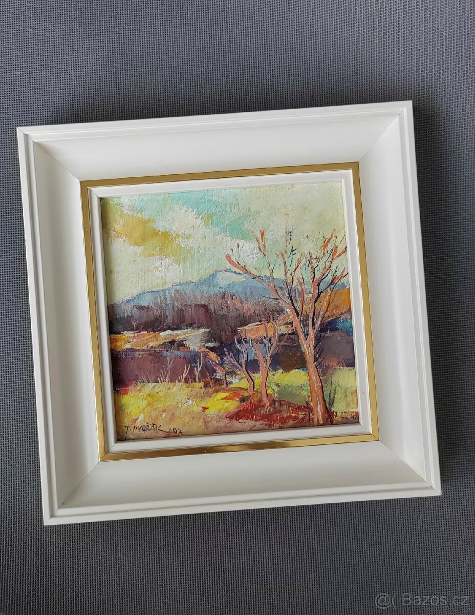 Originální olejomalba krajiny od Jana Dvořáka