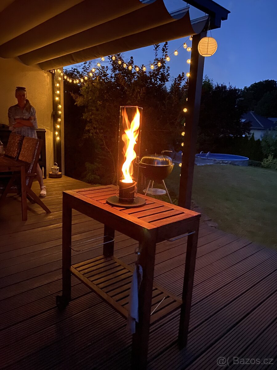 Stolní biokrb Höfats Spin 120 Black, velký černý