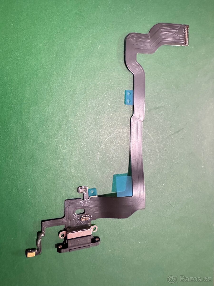 Apple iPhone X - Nabíjecí Konektor + Flex Kabel - černá