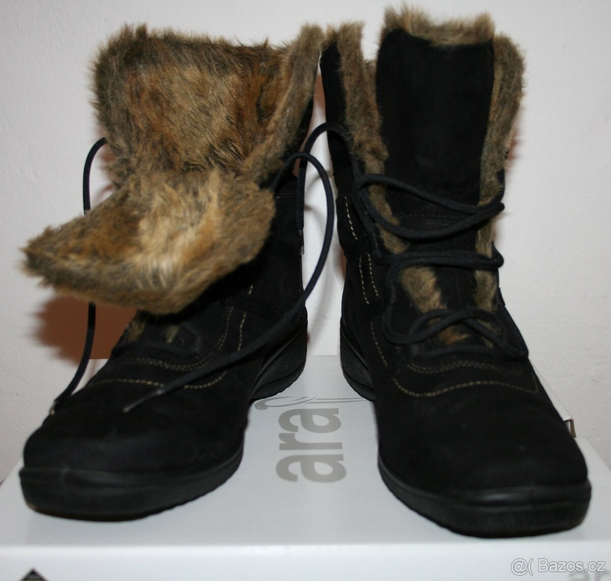 Dámské zimní šněrovací boty