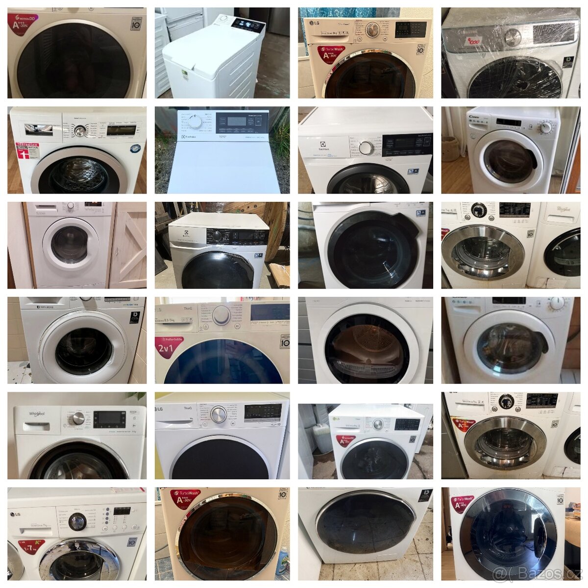 Prodej praček starší pračka od 2500 Kč novější pračky od 300